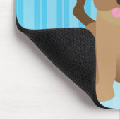 Chocolade Labrador Retriever Muismat (Hoek)