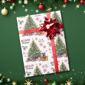 Chocolade Labrador Retriever Onder de Boom Cadeaupapier