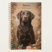 Chocolade Labrador Retriever Portret Persoonlijk Planner (Voorkant)