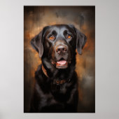 Chocolade Labrador Retriever Poster (Voorkant)