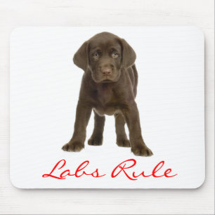 Chocolade Labrador Retriever Puppy Dog Mousepad Muismat