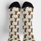 Chocolade Labrador Retriever Puppy Dog Patroon Sokken (Top)