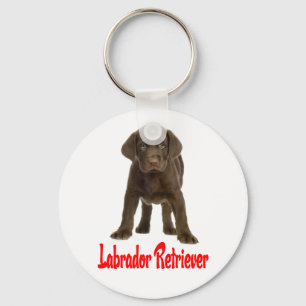 Chocolade Labrador Retriever Puppy Hond Sleutelhan Sleutelhanger