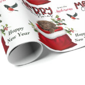 Chocolade Labrador Retriever Puppy in Gift Bag Cadeaupapier (Rol Hoek)