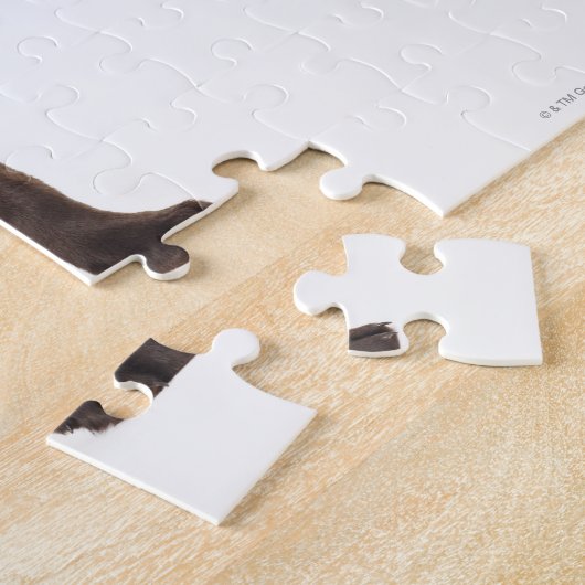 Chocolade Labrador Retriever Puppy Legpuzzel (Zijkant)