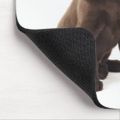 Chocolade Labrador Retriever Puppy Muismat (Hoek)