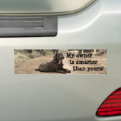 Chocolade Labrador Retriever Puppy Persoonlijk Bumpersticker (Op auto)