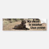 Chocolade Labrador Retriever Puppy Persoonlijk Bumpersticker (Voorkant)