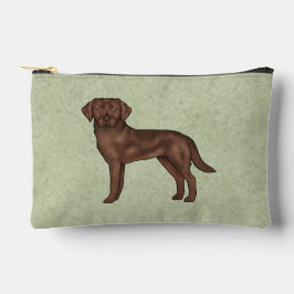 Chocolade Labrador Retriever Schattige Cartoon Lab Etui