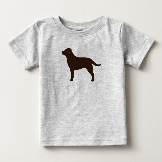 Chocolade Labrador Retriever Silhouette Brown Dog (Voorkant)