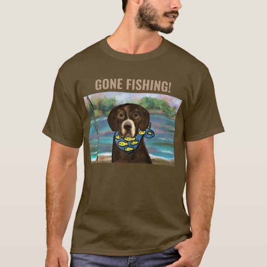 CHOCOLADE LABRADOR RETRIEVER T-SHIRT (Voorkant)