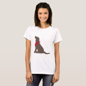 Chocolade Labrador Retriever T-shirt (Voorkant volledig)