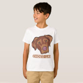 Chocolade Labrador Retriever T-shirt (Voorkant volledig)