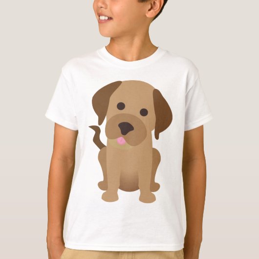 Chocolade Labrador Retriever T-shirt (Voorkant)