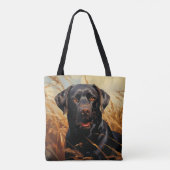 Chocolade Labrador Retriever Tote Bag (Achterkant)