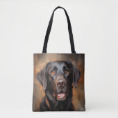 Chocolade Labrador Retriever Tote Bag (Voorkant)