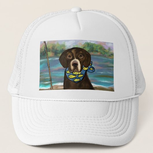 Chocolade Labrador Retriever Trucker Pet (Voorkant)