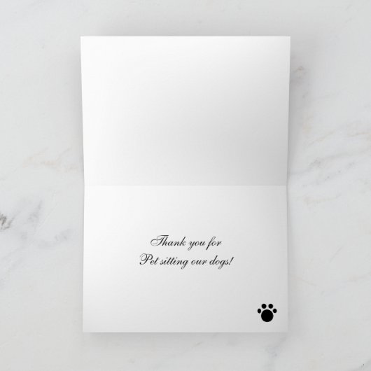 Chocolade labrador schilderij dank u bedankkaart (Binnen)