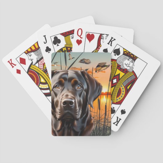 Chocolade Labrador Speelkaarten, Labrador Pokerkaarten (Achterkant)
