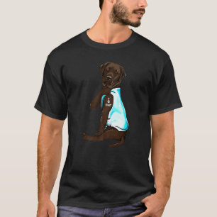 Chocolade Labrador Tattoos waar ik van hou T-shirt