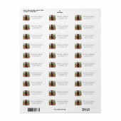 Chocolade Labrador Tuin Retouradreslabel Etiket (Full Sheet)