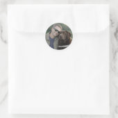 Chocolade Labradorgidsenteam Ronde Sticker (Tas)