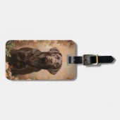 Chocolade Labradorshond Hound Lab Bagagelabel (Voorkant horizontaal)