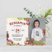 Chocolade Land Birthday Invitation Kaart (Staand voorkant)