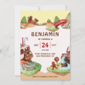 Chocolade Land Birthday Invitation Kaart (Voorkant)