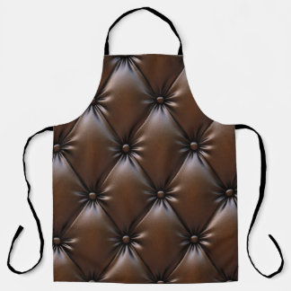 Chocolade leer: luxe bekledingstextuur schort