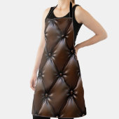 Chocolade leer: luxe bekledingstextuur schort (Insitu)