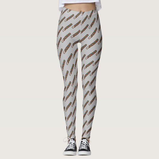 chocolade leggings (Voorkant)
