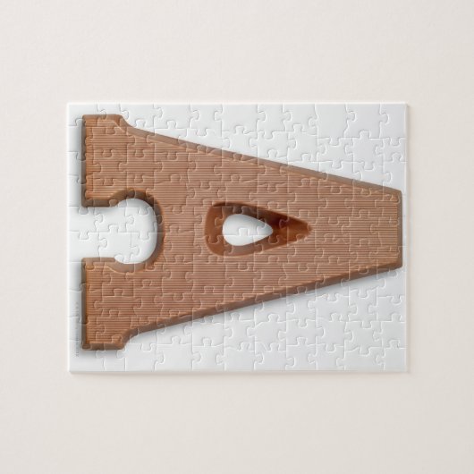 Chocolade letter a legpuzzel (Horizontaal)