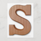 Chocolade letter s briefkaart (Voorkant)