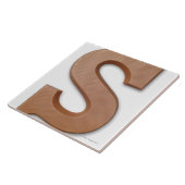 Chocolade letter s tegeltje (Zijkant)