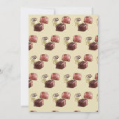 Chocolade lief verjaardagsfeestje kaart (Achterkant)