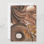 Chocolade lief verjaardagsfeestje kaart (Achterkant)