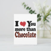 Chocolade Liefhebber Briefkaart (Staand voorkant)