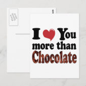 Chocolade Liefhebber Briefkaart (Voorkant / Achterkant)