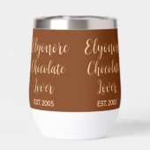 Chocolade Liefhebber Crème Script Persoonlijke Naa (Achterkant)
