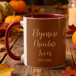 Chocolade Liefhebber Crème Script Persoonlijke Naa Mok