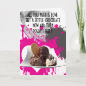 Chocolade liefhebber Grappige verjaardag Kaart (Voorkant)