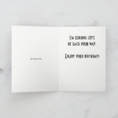 Chocolade liefhebber Grappige verjaardag Kaart (Binnen)