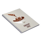 Chocolade Liefhebber Lepel Kom Notitieboek (Rechterzijde)