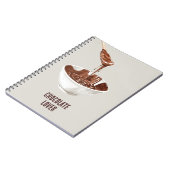 Chocolade Liefhebber Lepel Kom Notitieboek (Linkerzijde)