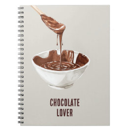 Chocolade Liefhebber Lepel Kom Notitieboek