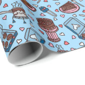 Chocolade liefhebber leuke inpakpapier (Rol Hoek)