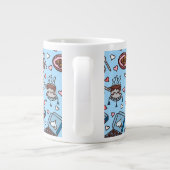 Chocolade liefhebber schattig grote koffiekop (Achterkant)