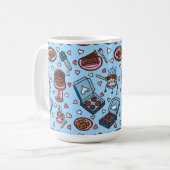 Chocolade liefhebber schattig koffiemok (Voorkant links)