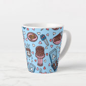 Chocolade liefhebber schattig latte mok (Rechterhoek)